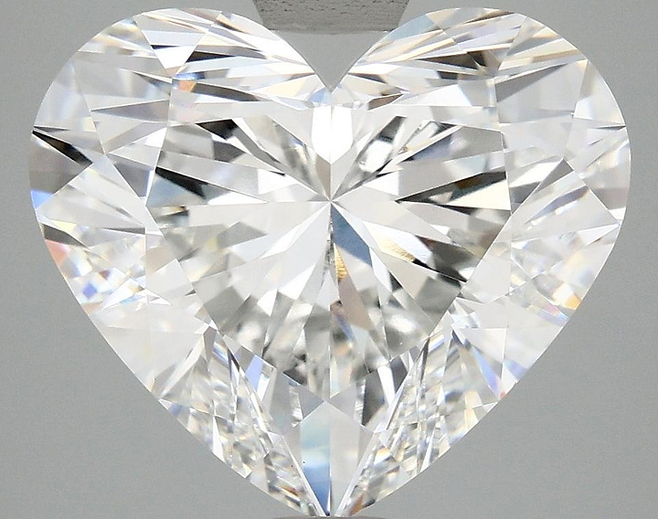 6.1 Carat Heart Shaped Ideal Cut VVS2 IGI Certified Lab Grown Diamond