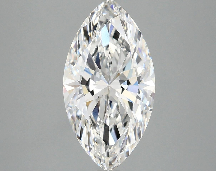 3.02 Carat Marquise Shaped Excellent Cut VVS2 IGI Certified Lab Grown Diamond