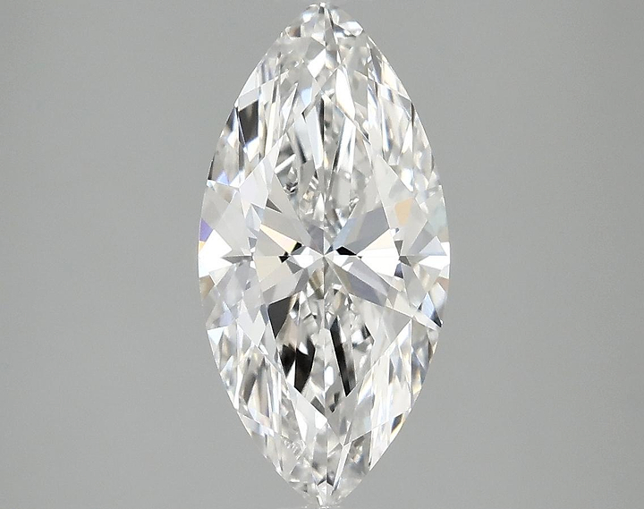 2.01 Carat Marquise Shaped Excellent Cut VVS2 IGI Certified Lab Grown Diamond