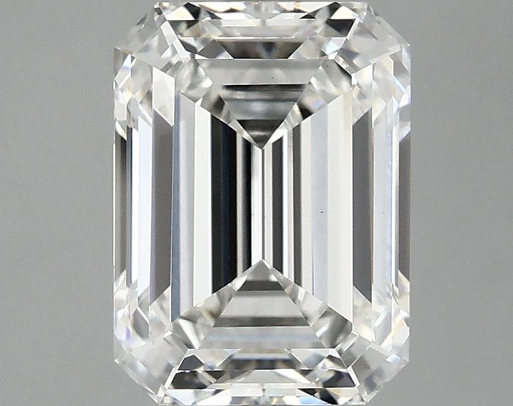 3.04 Carat Emerald Shaped Excellent Cut VS1 IGI Certified Lab Grown Diamond