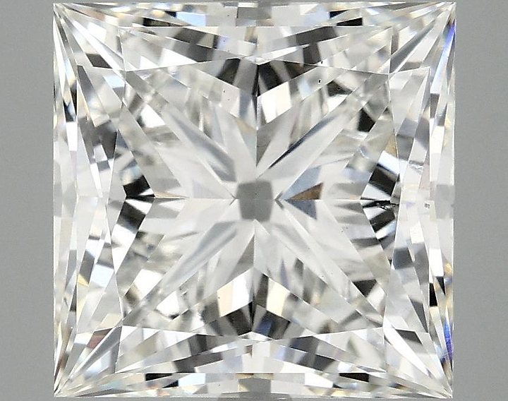 6.05 Carat Princess Shaped Ideal Cut VS2 IGI Certified Lab Grown Diamond