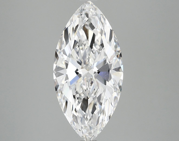 2.97 Carat Marquise Shaped Excellent Cut VVS2 IGI Certified Lab Grown Diamond