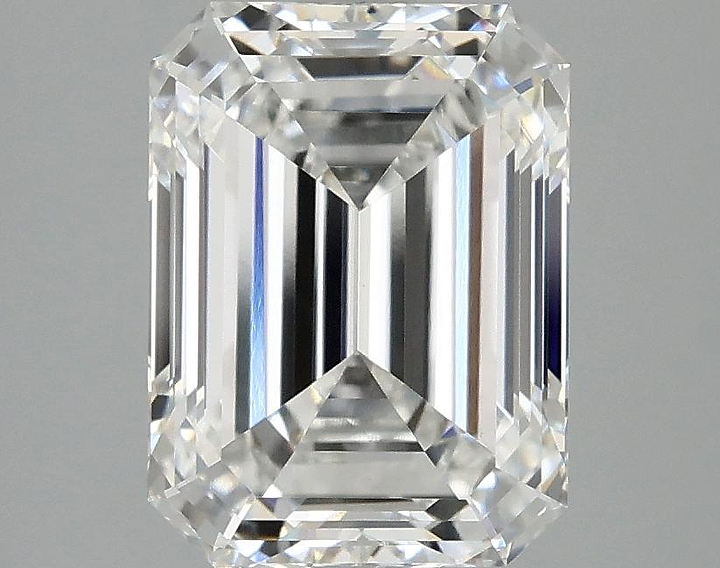 3.08 Carat Emerald Shaped Excellent Cut VVS2 IGI Certified Lab Grown Diamond