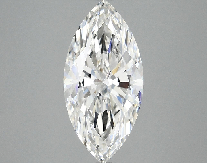 3.09 Carat Marquise Shaped Excellent Cut VVS2 IGI Certified Lab Grown Diamond