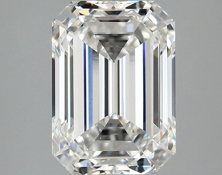 3.06 Carat Emerald Shaped Ideal Cut VVS2 IGI Certified Lab Grown Diamond