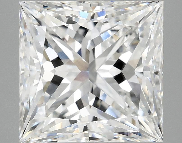 5.04 Carat Princess Shaped Ideal Cut VVS2 IGI Certified Lab Grown Diamond