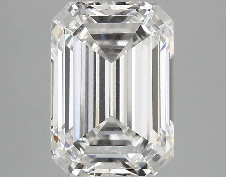 2.56 Carat Emerald Shaped Ideal Cut VS1 IGI Certified Lab Grown Diamond
