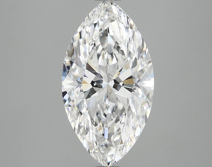 3.03 Carat Marquise Shaped Excellent Cut VVS2 IGI Certified Lab Grown Diamond