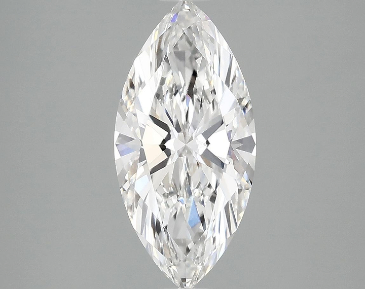 2.07 Carat Marquise Shaped Excellent Cut VVS2 IGI Certified Lab Grown Diamond