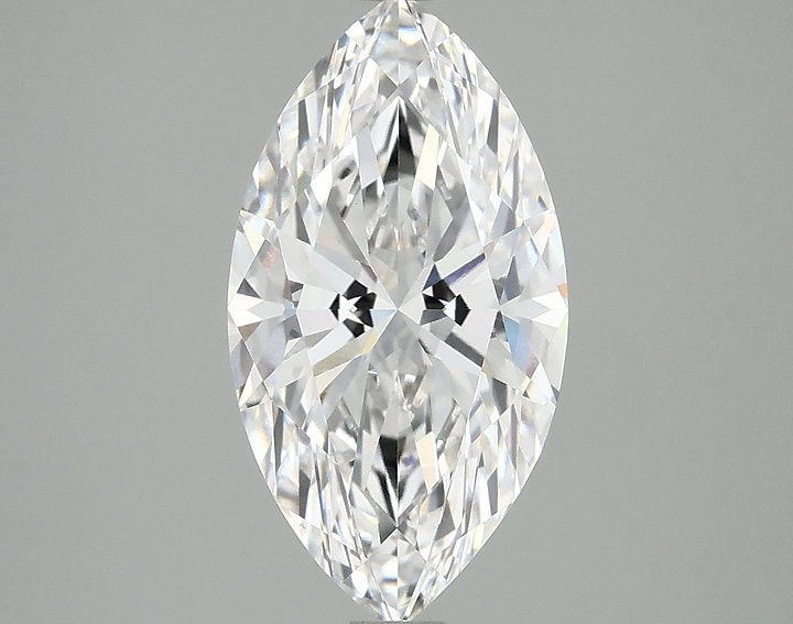 2.55 Carat Marquise Shaped Excellent Cut VS1 IGI Certified Lab Grown Diamond