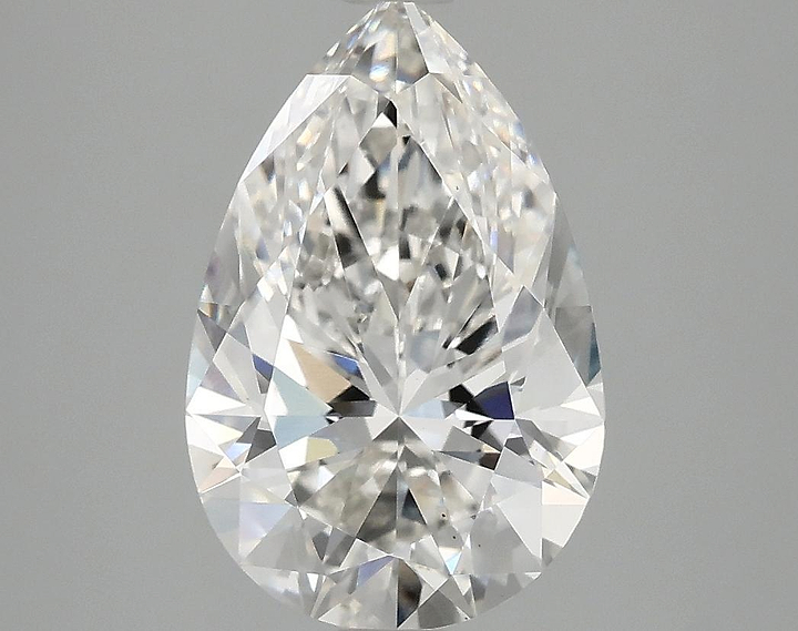3.08 Carat Pear Shaped Excellent Cut VS1 IGI Certified Lab Grown Diamond