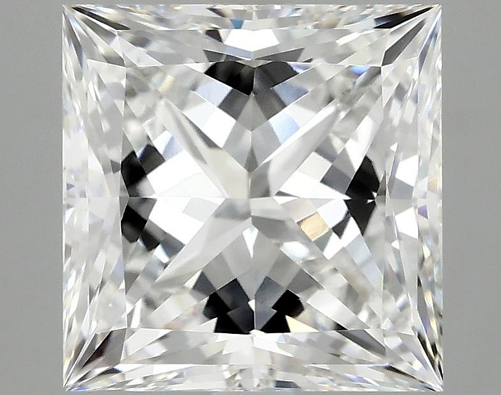 4.13 Carat Princess Shaped Ideal Cut VVS2 IGI Certified Lab Grown Diamond