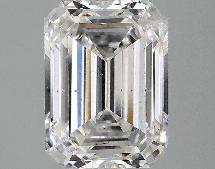 3.92 Carat Emerald Shaped Excellent Cut SI1 IGI Certified Lab Grown Diamond
