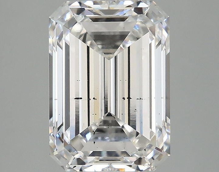 2.99 Carat Emerald Shaped Ideal Cut SI1 IGI Certified Lab Grown Diamond