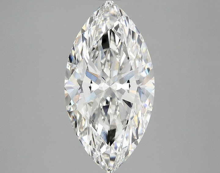 3.1 Carat Marquise Shaped Ideal Cut VVS2 IGI Certified Lab Grown Diamond