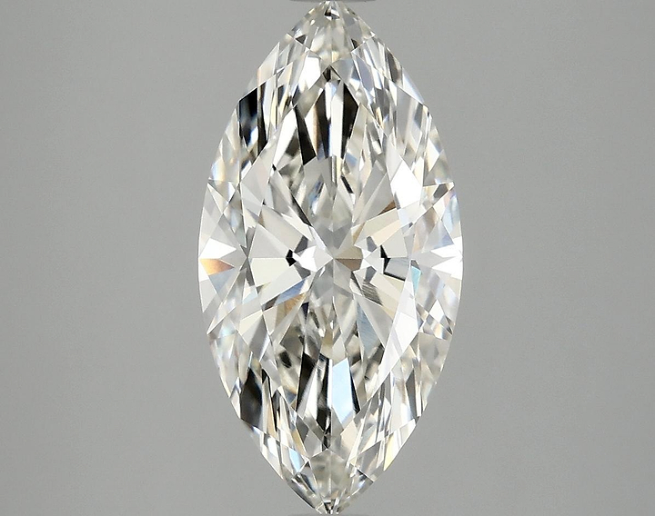 2.54 Carat Marquise Shaped Ideal Cut VVS2 IGI Certified Lab Grown Diamond