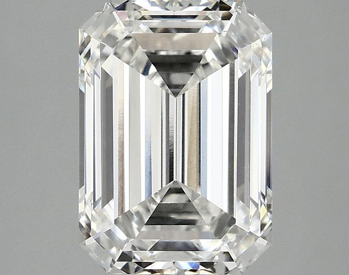 3.09 Carat Emerald Shaped Ideal Cut VVS2 IGI Certified Lab Grown Diamond