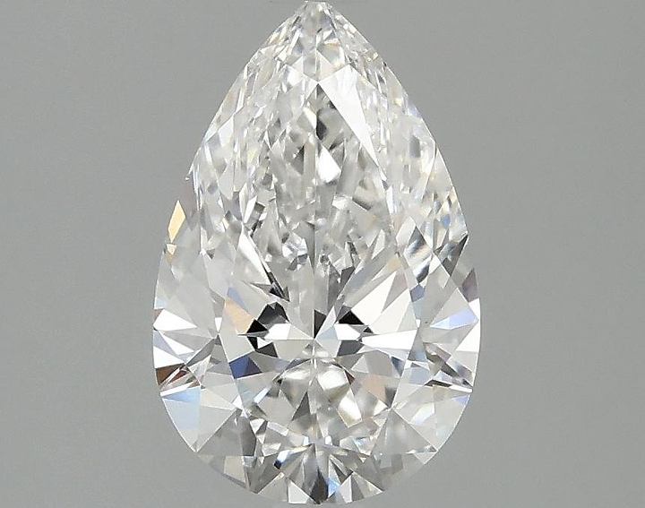 1.57 Carat Pear Shaped Ideal Cut VVS2 IGI Certified Lab Grown Diamond