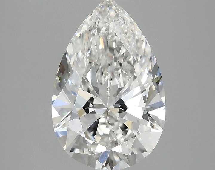 2.5 Carat Pear Shaped Excellent Cut VS2 IGI Certified Lab Grown Diamond