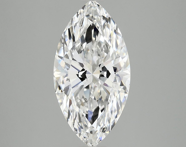 3.01 Carat Marquise Shaped Ideal Cut VVS2 IGI Certified Lab Grown Diamond