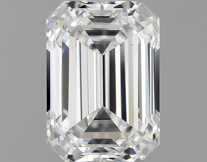 0.97 Carat Emerald Shaped Ideal Cut VVS2 IGI Certified Lab Grown Diamond