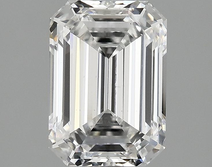 2.03 Carat Emerald Shaped Ideal Cut VS2 IGI Certified Lab Grown Diamond