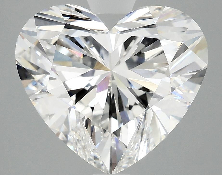 5.04 Carat Heart Shaped Ideal Cut VVS2 IGI Certified Lab Grown Diamond