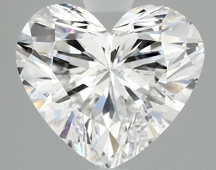 2.99 Carat Heart Shaped Ideal Cut VVS2 IGI Certified Lab Grown Diamond