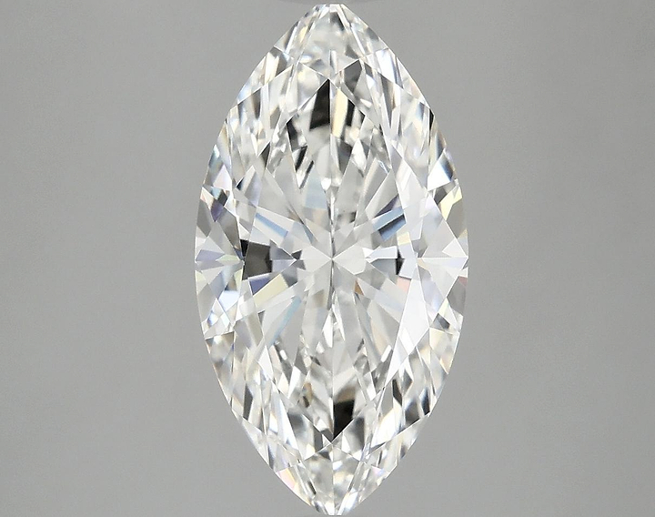 3.03 Carat Marquise Shaped Ideal Cut VVS2 IGI Certified Lab Grown Diamond