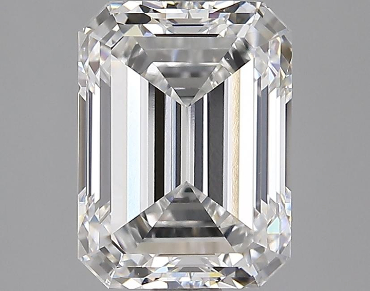 3.05 Carat Emerald Shaped Excellent Cut VVS2 IGI Certified Lab Grown Diamond
