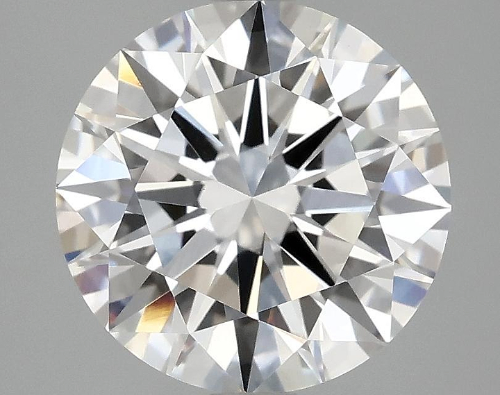 3.08 Carat Round Shaped Ideal Cut VVS2 IGI Certified Lab Grown Diamond