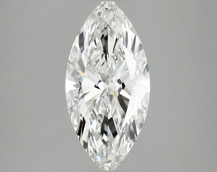 2.07 Carat Marquise Shaped Excellent Cut VVS2 IGI Certified Lab Grown Diamond