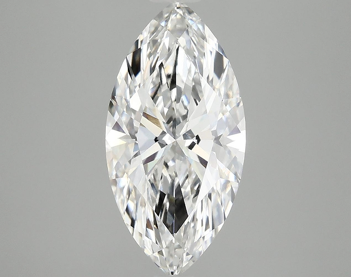 3.09 Carat Marquise Shaped Ideal Cut VVS2 IGI Certified Lab Grown Diamond