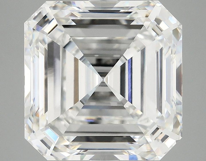 8.05 Carat Asscher Shaped Ideal Cut VVS2 IGI Certified Lab Grown Diamond
