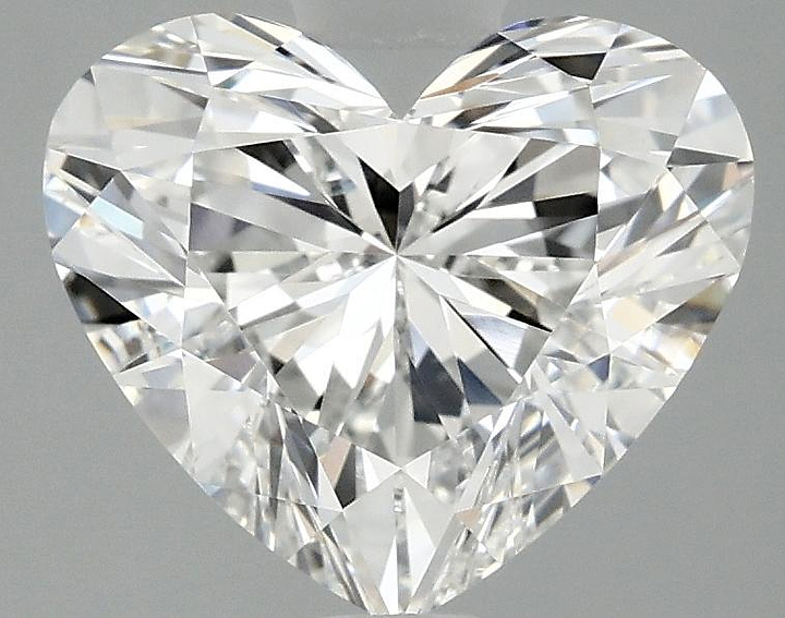 2.98 Carat Heart Shaped Ideal Cut VVS2 IGI Certified Lab Grown Diamond