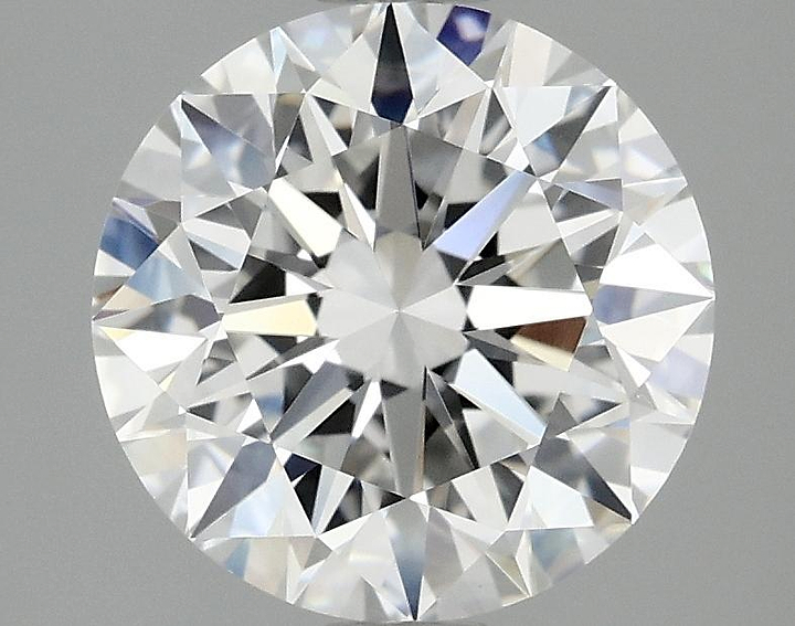3.06 Carat Round Shaped Excellent Cut VVS2 IGI Certified Lab Grown Diamond