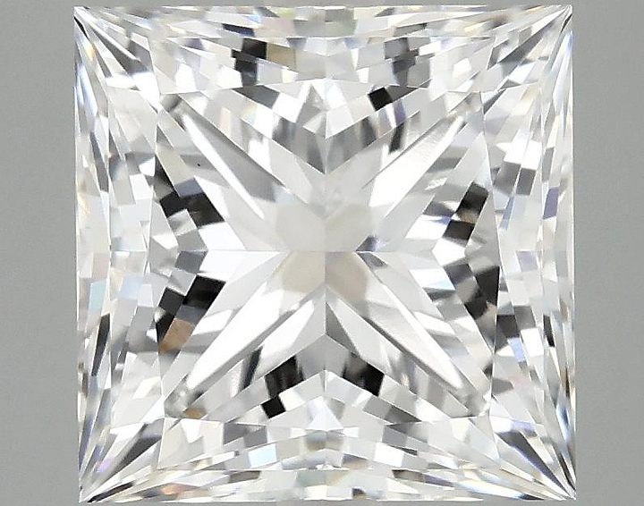 4.98 Carat Princess Shaped Ideal Cut VS1 IGI Certified Lab Grown Diamond