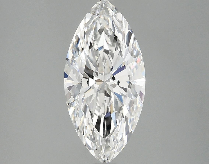 2.08 Carat Marquise Shaped Excellent Cut VVS2 IGI Certified Lab Grown Diamond