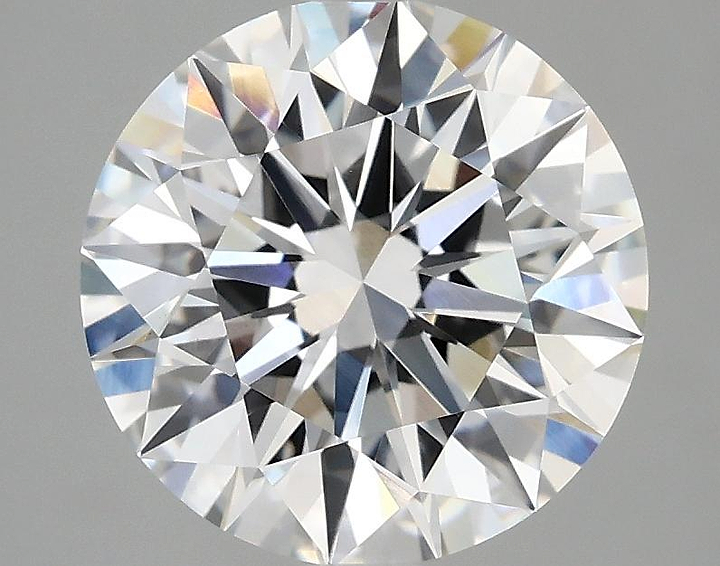3.08 Carat Round Shaped Ideal Cut VVS2 IGI Certified Lab Grown Diamond