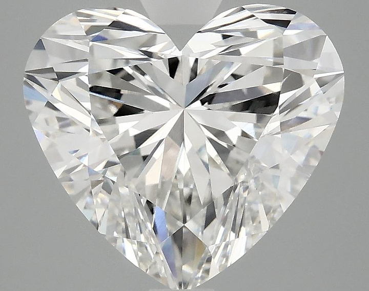 4.08 Carat Heart Shaped Ideal Cut VVS2 IGI Certified Lab Grown Diamond