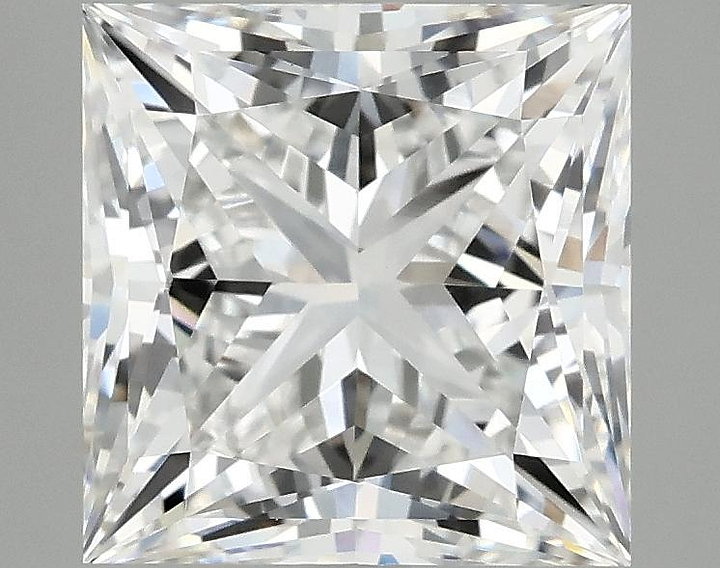 4.08 Carat Princess Shaped Ideal Cut VVS2 IGI Certified Lab Grown Diamond