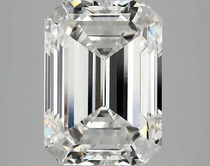 3.83 Carat Emerald Shaped Ideal Cut VVS2 IGI Certified Lab Grown Diamond