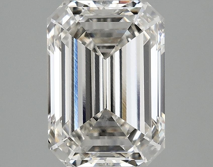 3.08 Carat Emerald Shaped Ideal Cut VVS2 IGI Certified Lab Grown Diamond