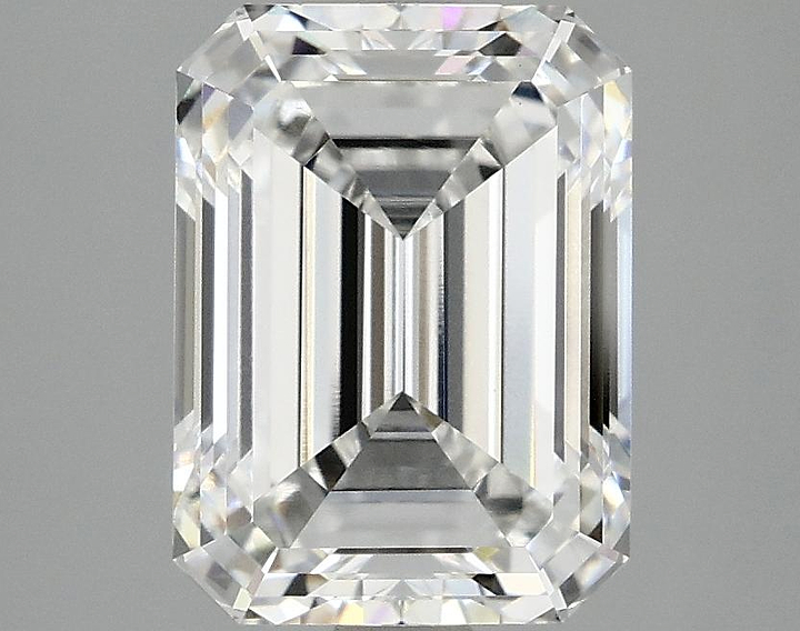 3.09 Carat Emerald Shaped Excellent Cut VVS2 IGI Certified Lab Grown Diamond