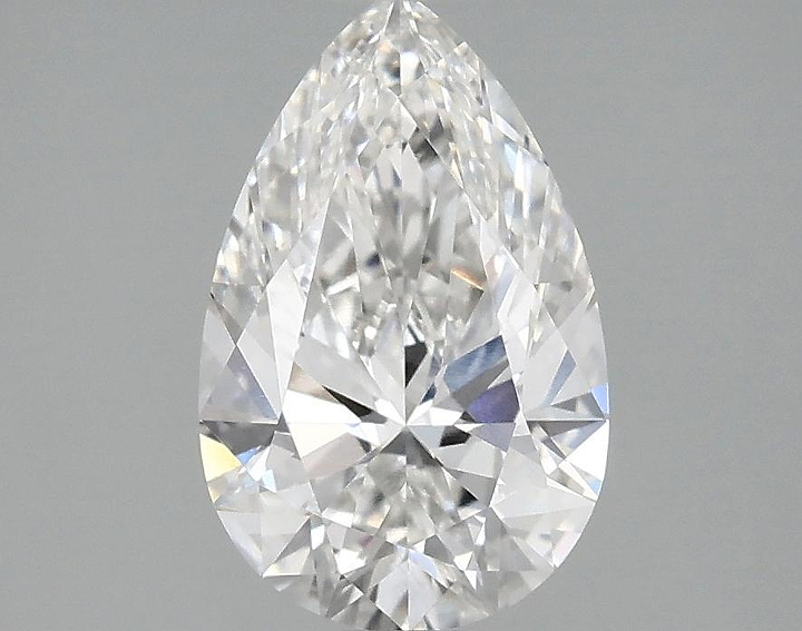 1.58 Carat Pear Shaped Ideal Cut VVS2 IGI Certified Lab Grown Diamond