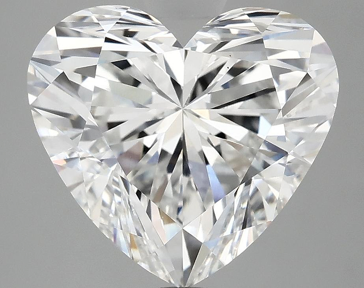 4.97 Carat Heart Shaped Ideal Cut VS1 IGI Certified Lab Grown Diamond