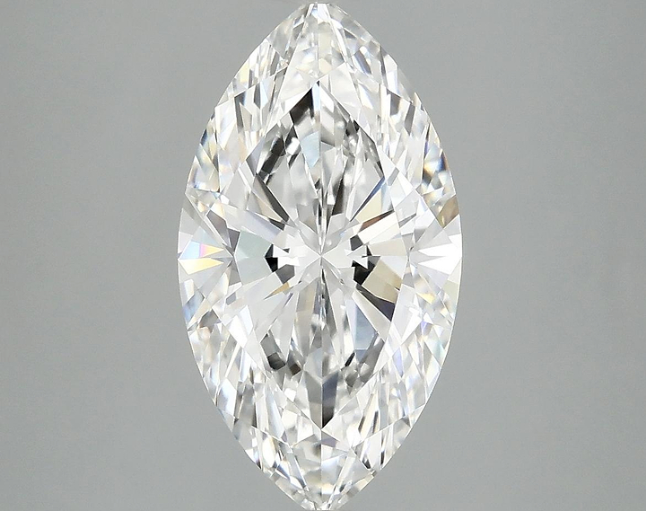 3.05 Carat Marquise Shaped Excellent Cut VVS2 IGI Certified Lab Grown Diamond