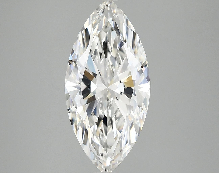 3.04 Carat Marquise Shaped Excellent Cut VVS2 IGI Certified Lab Grown Diamond