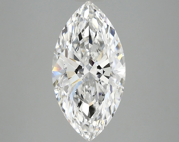 3.06 Carat Marquise Shaped Ideal Cut VVS2 IGI Certified Lab Grown Diamond