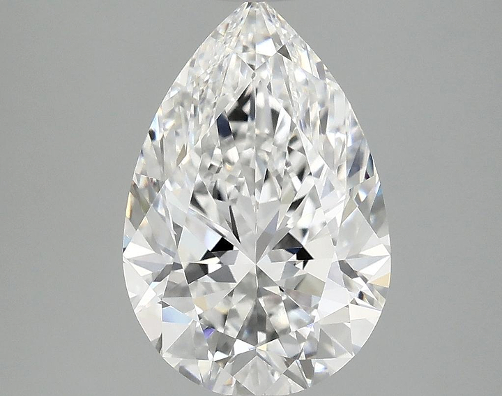 3.05 Carat Pear Shaped Excellent Cut VVS2 IGI Certified Lab Grown Diamond